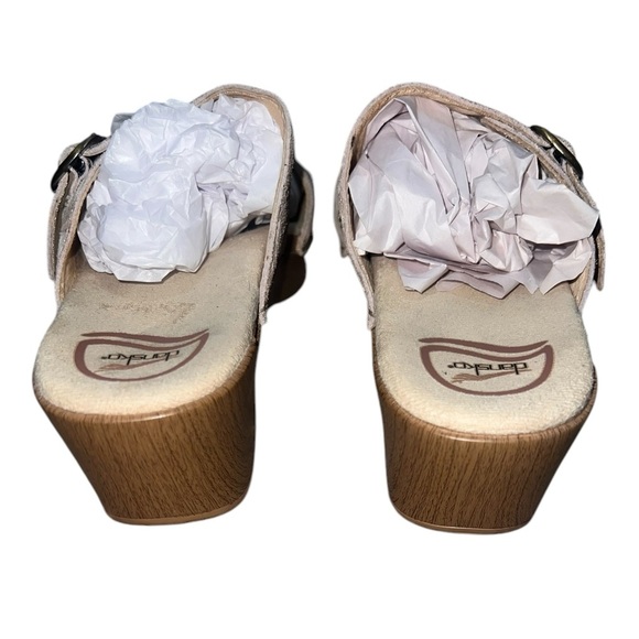 EUC Dansko Women’s Sophie Sandals Beige Tan Gold Hardware Size EU 39 / 9 - Picture 5 of 8